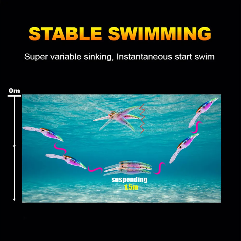 GREENSPIDER-pececillo flotante suspendido, cebo duro Artificial para buceo profundo, señuelo de pesca de invierno para Lucio, Prech, trucha, artículos de pesca, 10g - imagen 4