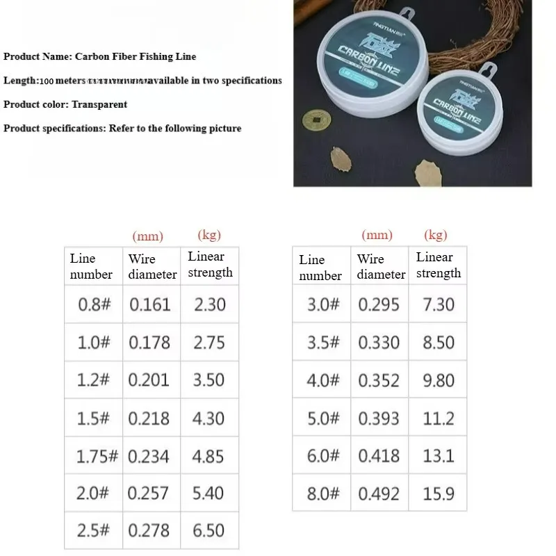 Línea Pesca Fibra Carbono Flexible Para Diversos Métodos - imagen 3