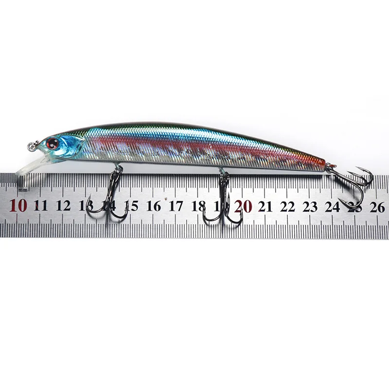 Fiising-Cebo duro de 13cm y 20g, que se hunde señuelo de pececillo, 3 ganchos, profundidad de 0,5-2m - imagen 3