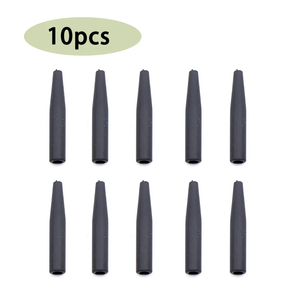 Mangas antienredos de pesca de tungsteno, aparejo para el cabello, peso de plomo, hundimiento, accesorios para carpa, método alimentador, anillo giratorio, aparejos de pesca, 10 Uds. - imagen 4