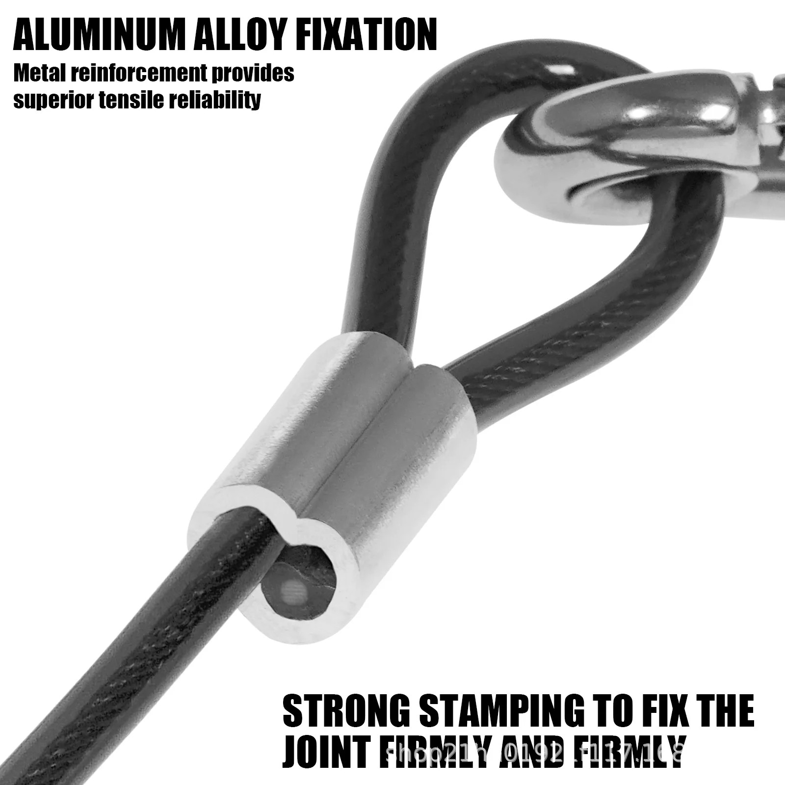Correa de engranaje segura telescópica de 1,5-3 M, cordón de pesca elástico resistente: cuerda de seguridad Universal de acero inoxidable - imagen 4