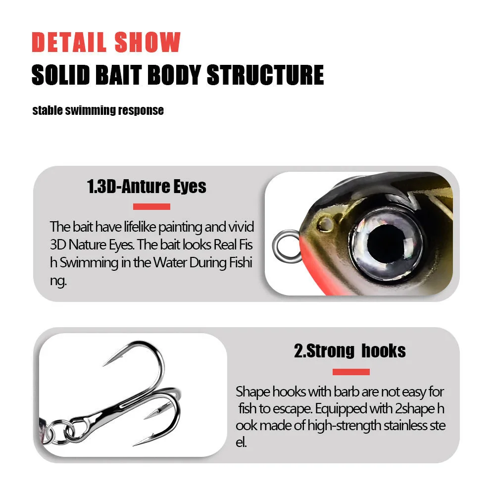 Topwater-señuelo de pesca giratorio para lubina, trucha, Lucio, hélice Whopper, 11g/16g - imagen 5