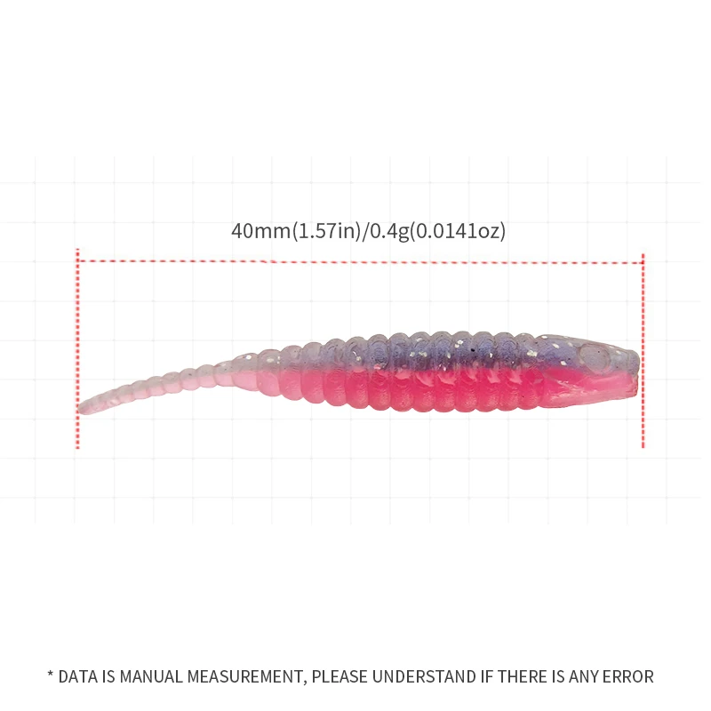 12 Uds. Señuelos de pesca blandos Ajing 4cm0,4g Mini Swimbait de plástico Rockfishing Stream River Sea depredadores más pequeños aparejos de tiro de gota - imagen 5