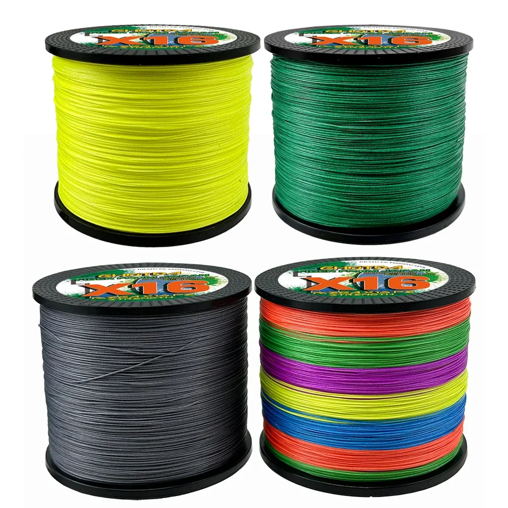 Línea de pesca trenzada Ghotda, cable de PE de 100m, 4/8/16 hebras, 0,11mm, 0,23mm, 0,5mm, 0,8mm, 10 25 35 50 60 80 100 125 140 200LBS - imagen 3