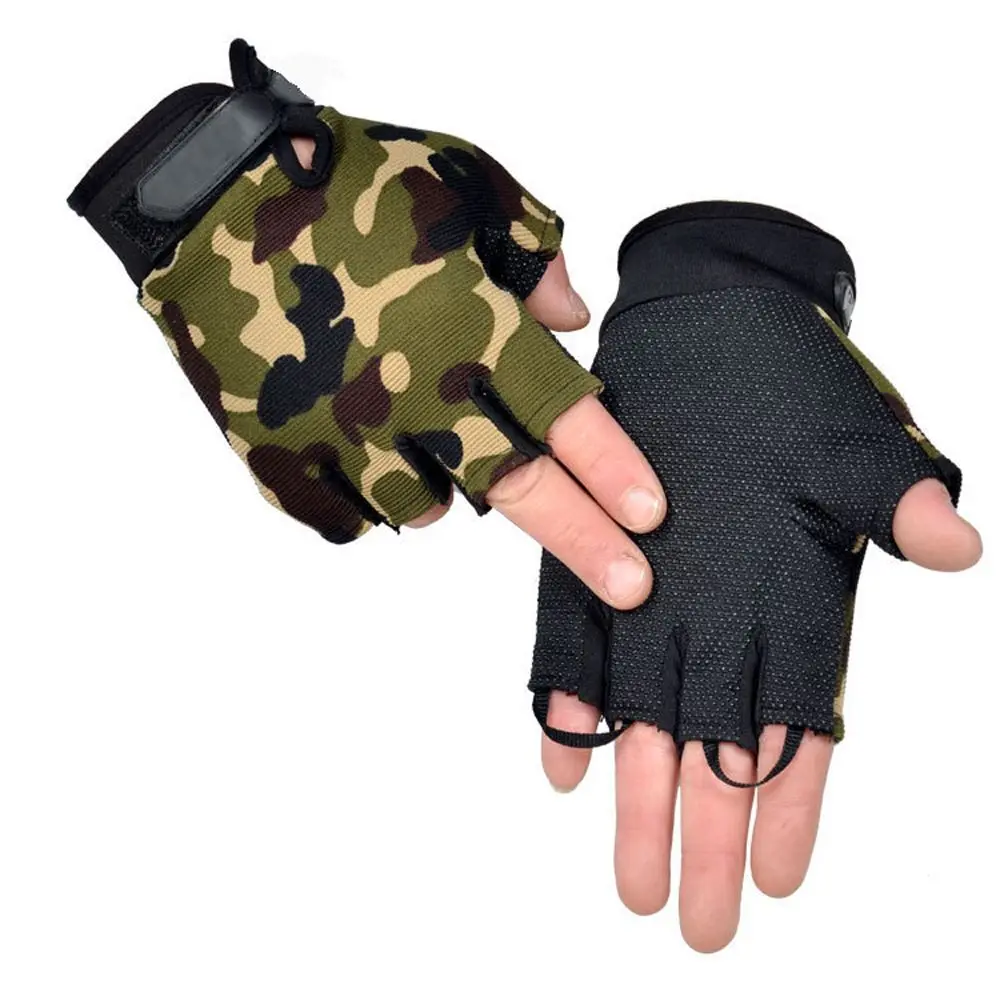 Accesorios Guantes de fitness de medio dedo Guantes deportivos Guantes de ciclismo Protector de palma de mano Manoplas sin dedos Guantes de entrenamiento cruzado - imagen 3