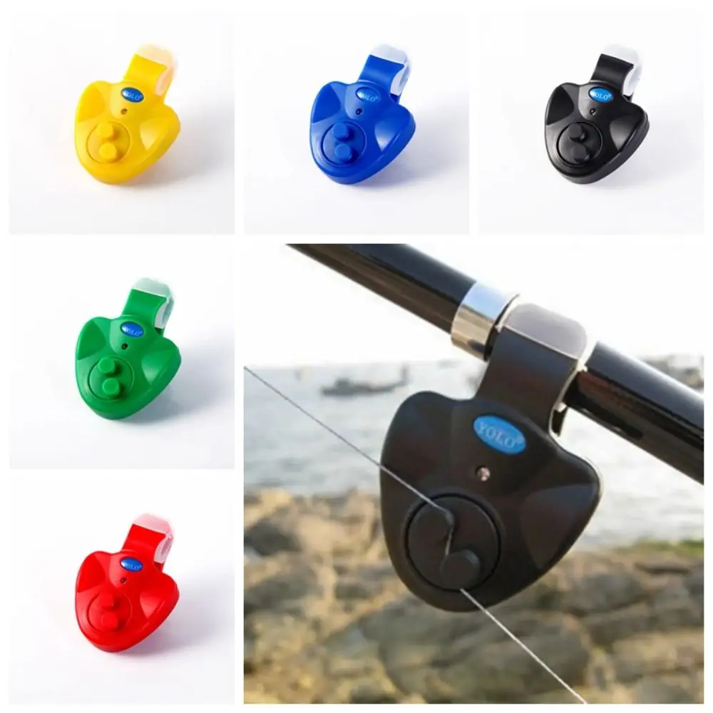 Alarma de pesca con sonido fuerte, Clip de campana, luz LED electrónica, accesorios de aparejos de pesca, 1 unidad - imagen 3