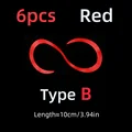6 piezas Rojo B