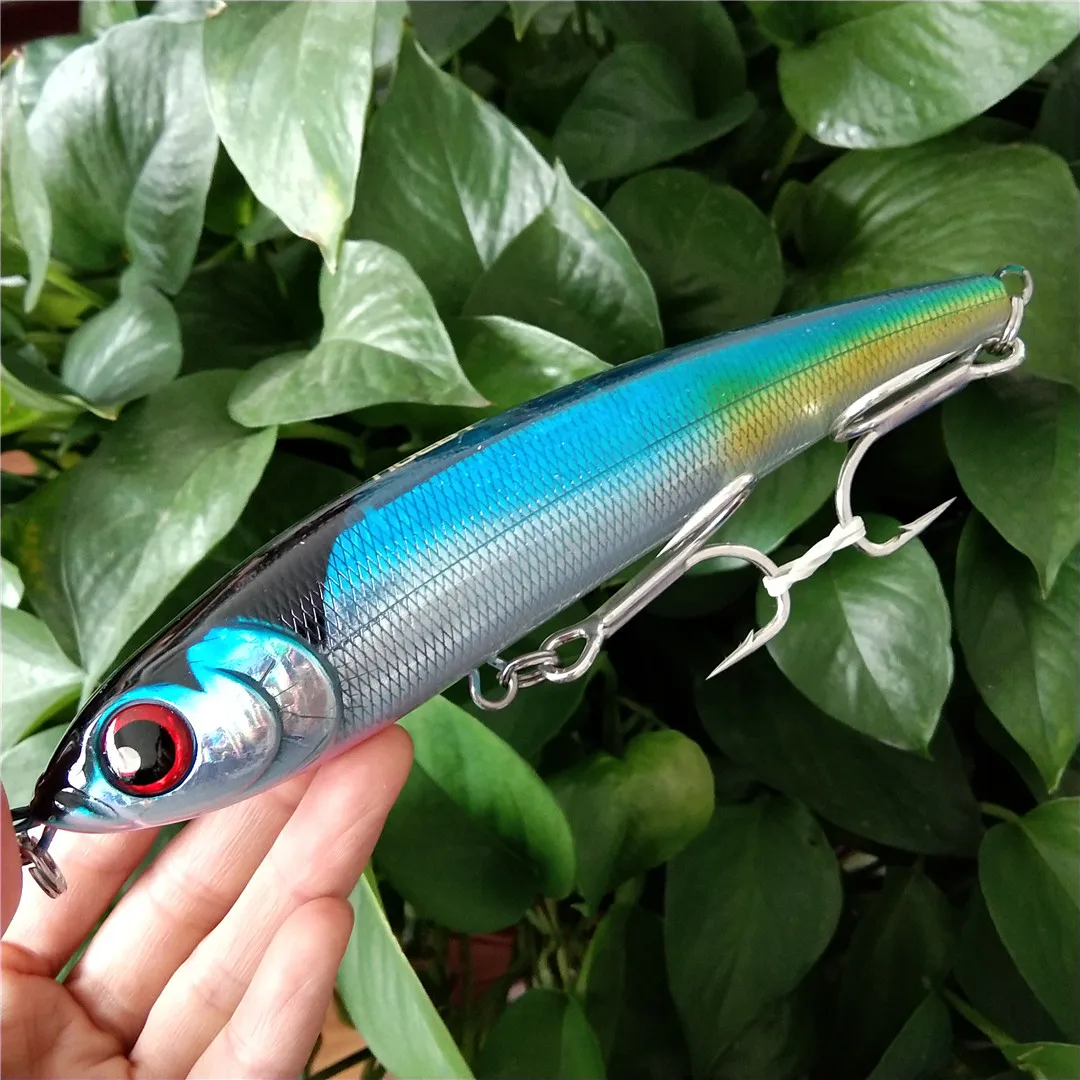 Señuelo de pesca de mar, 4 Uds., 14cm, 70g, lápiz que se hunde, Wobbler, cebo duro Artificial para pesca de atún marino GT - imagen 2
