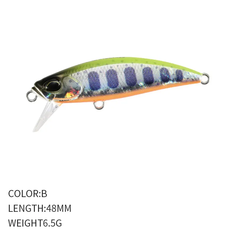 Señuelo de pececillo que se hunde, 48mm, 6,5g, cebo duro Wobblers, señuelo de pesca de carpa, Isca pesca, señuelo de pececillo Artificial para trucha y lubina - imagen 5