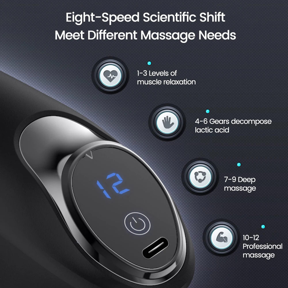 Pistola de masaje portátil para Fascia, masajeador eléctrico para adelgazar, relajación corporal, cuello y espalda - imagen 3