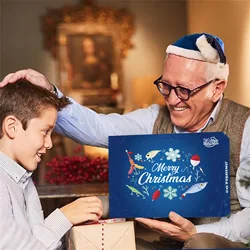 Juego de Señuelos de Pesca de 24 Uds., Jigging Minnow Spinner, Kit de cebo de calamar, calendario de Adviento, regalo para amantes de la pesca, aparejos de pesca portátiles