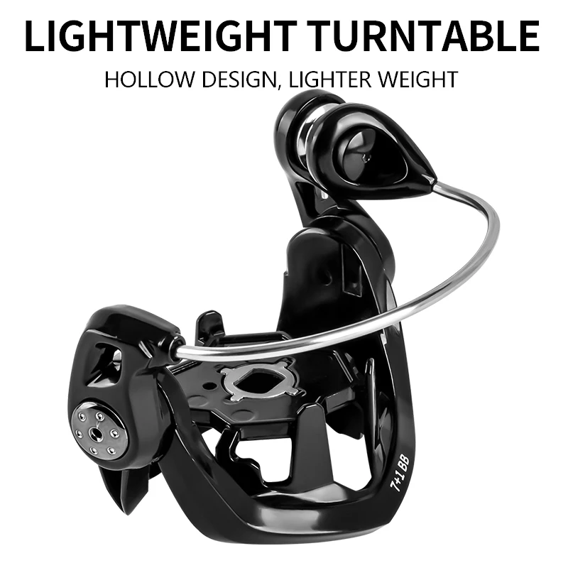 D1-carrete de pesca giratorio serie 500/800, carrete de Metal ultraligero con copa de línea poco profunda para Opsariichthys Bidens - imagen 3