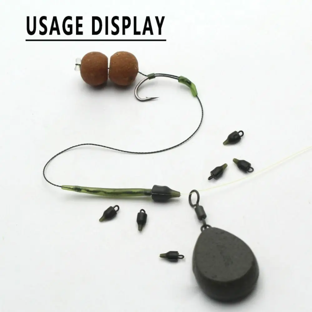 Cuentas giratorias de 10 piezas para pesca de carpa, accesorios antienredos de manga, cambio rápido - imagen 3