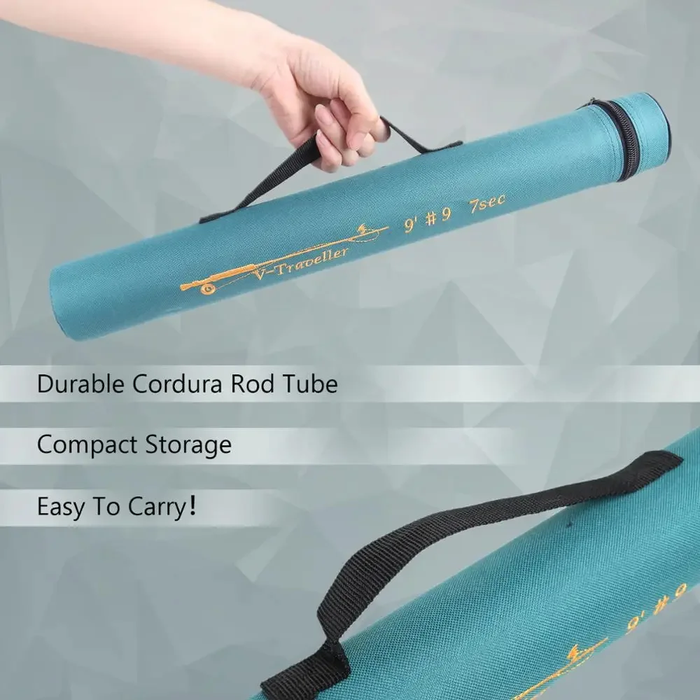 Maximumcatch Portable 7 Section Fly Fishing Rod 5-8WT 9FT 2.7M Half-Well Carbon Fiber Travel Fly Rod with 48cm Tube - imagen 5