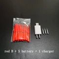 red B and charger