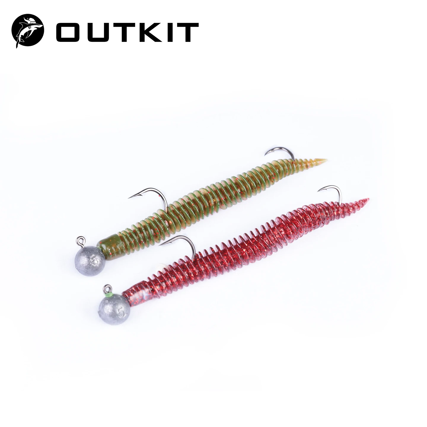 OUTKIT FishTrip Jig Head vinilo cola recta para lubina - imagen 3
