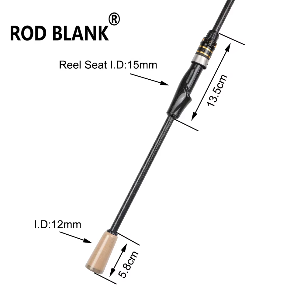 Kit blanks pesca - Mango giratorio y asiento carrete fibra carbono - imagen 5