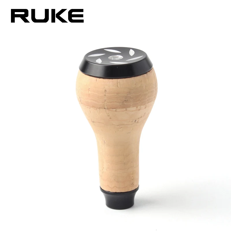 Ruke nuevo carrete de pesca perilla de madera Baitcasting carrete giratorio mango perilla incluye 2 uds rodamientos accesorio de carrete DIY para tipo Sh/Dai - imagen 2