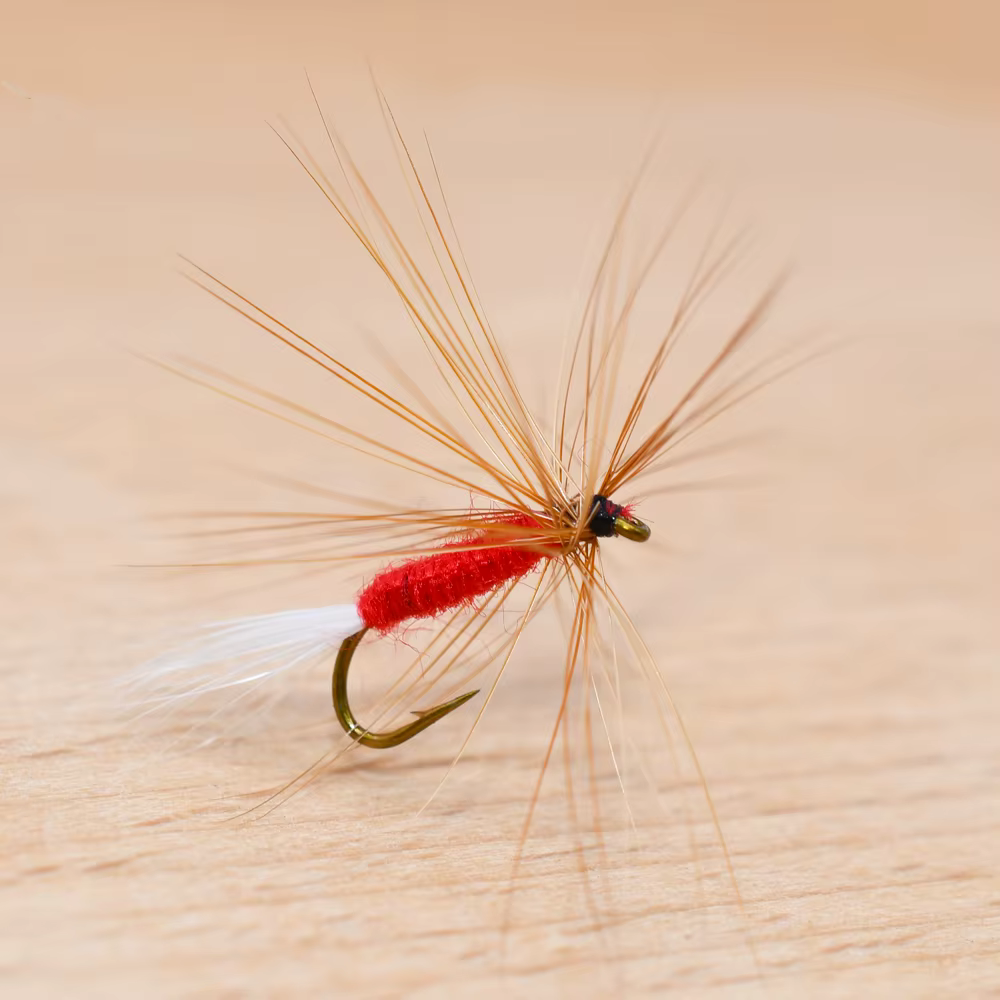 MNFT Mosca Seca Terrestre Roja – Barbless - imagen 3