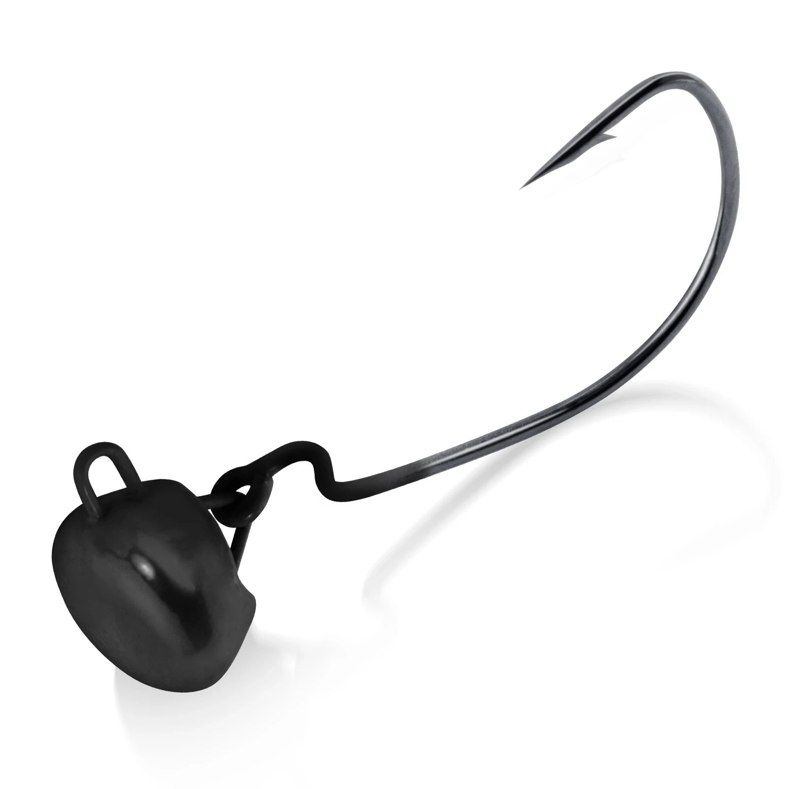 3/5 Uds Ned Rig cabezales de plantilla sin malezas gancho de cabeza de plantilla oscilante para Crappie Swimbait EWG gancho de espacio ancho bajo de agua dulce