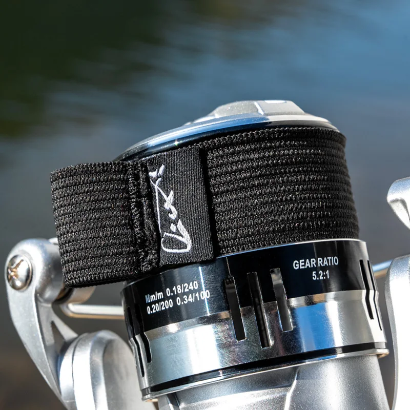 Carrete giratorio, cinturón con mango, cubierta de carrete de pesca duradera, cinturón de protección elástico, accesorios de pesca, herramienta de pesca - imagen 2