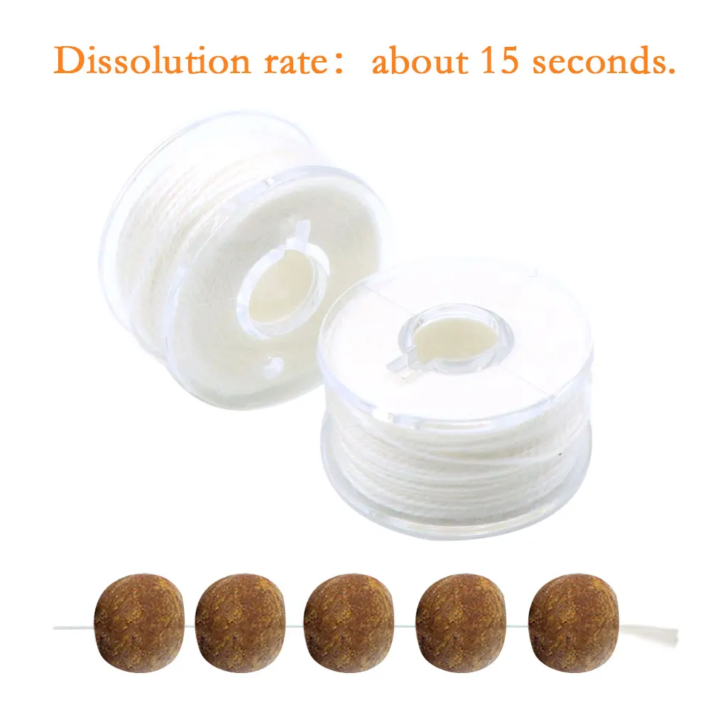 Bolsa de Pva de 20m, hilo de sellado, cuerda de Pva, cebo de pesca de carpa, Boilie, conector de aparejo de pelo, método de sedal, aparejos de extremo alimentador - imagen 3