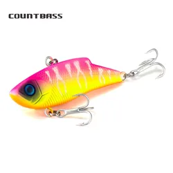 Señuelos de pesca con vibración Countbass 55mm 2-11/64 "10g 23/64 oz., hundimiento sin labios Crankbait Wobbler cebo duro Vib sonajero para lubina