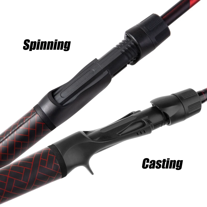 BILLINGS nueva caña de pescar de carbono 2 secciones 1,8 M/6 pies 2,1 M/7 pies caña de pescar giratoria 7-21G caña de pescar de trucha M - imagen 2