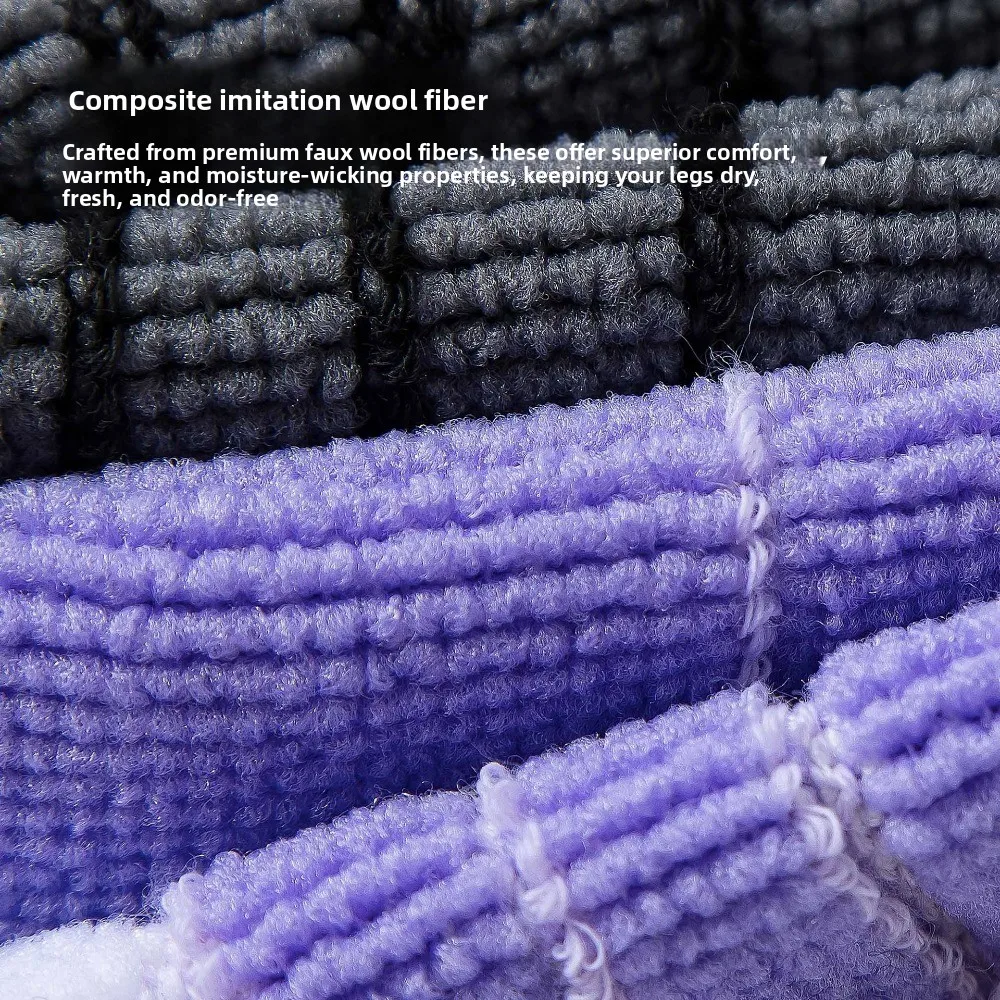 2 pares de calcetines de esquí de diseño más grueso calcetines deportivos de alta elasticidad que absorben la humedad calcetines profesionales de montañismo de tubo largo senderismo - imagen 3