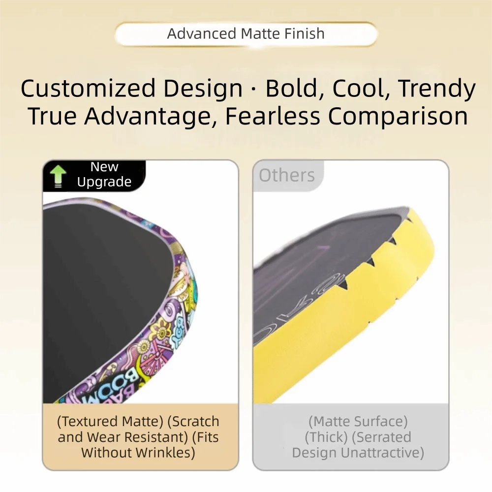 Pegatina de borde de raqueta de Pickleball de 16mm, estilo Graffiti, absorción de impacto, marco de raqueta de Pickleball, cinta protectora duradera - imagen 2