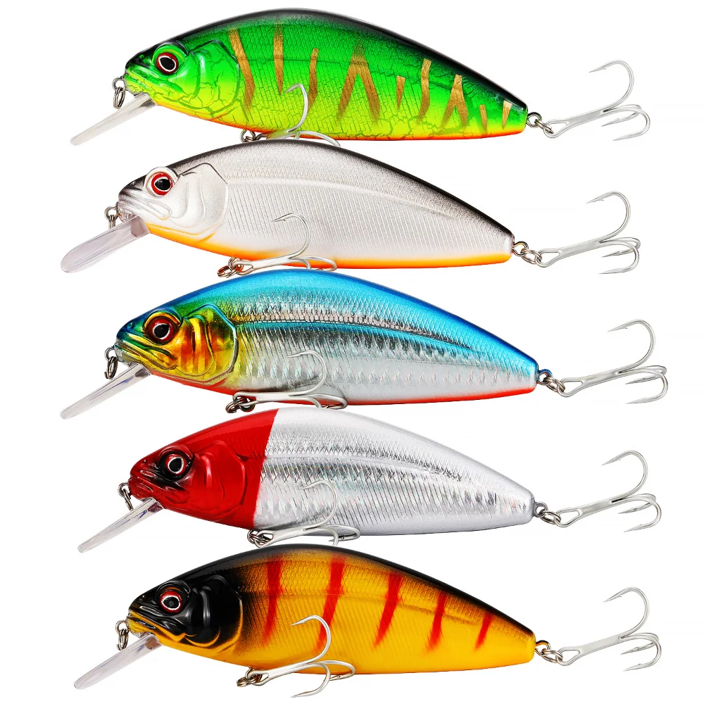 Sougayilang Minnow Señuelos De Pesca 34g Jig cebo Pesca manivela gancho Kits De Pesca Completo Bass carpa cebo De Pesca conjunto De Señuelos De Pesca - imagen 2