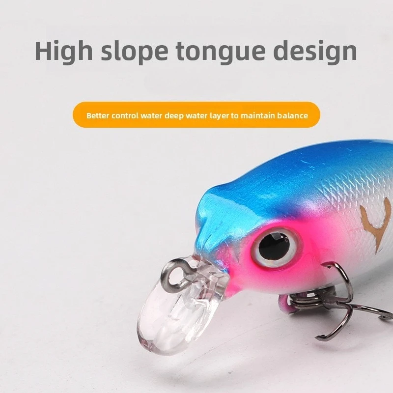 Testar-cebo flotante para pececillos, 40mm, 2,5g, superficie de corriente de río, Micro Crankbait Wobblers, Mini Swimbait, lubina, trucha, Señuelos de Pesca - imagen 2