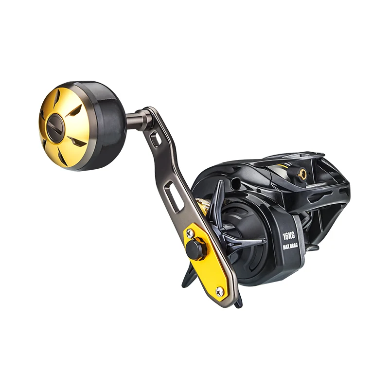 DEUKIO-carrete de pesca Baitcaster, accesorio con mango extendido, relación de transmisión 7,2: 1, arrastre máximo de 16KG, para lubina, agua dulce y salada - imagen 5