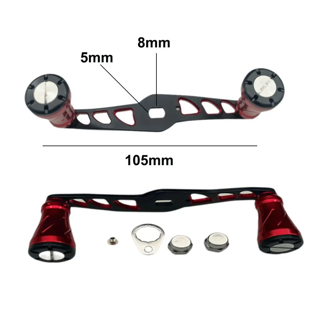 Manivela carrete baitcasting 105mm – Brazo oscilante aluminio recambio - imagen 2