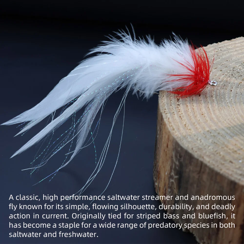 Anzuelo mosca streamer Wifreo con púas para trucha y bass - imagen 4