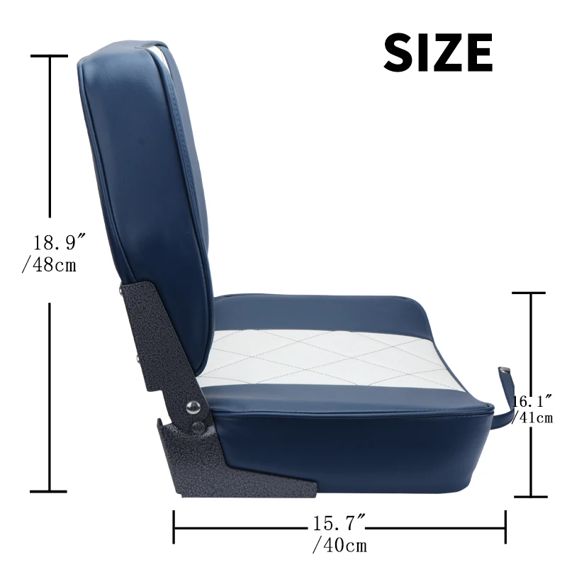 Asientos de barco de espalda alta, sillas plegables de pvc, accesorios para barcos - imagen 4