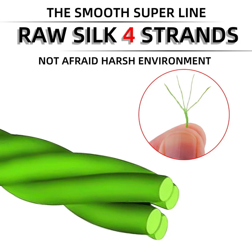 Línea trenzada de 100M X4, 7 colores, todo para sedal de pesca, arrastre máximo de 6LB- 80LB, línea de PE multifilamento para pesca en agua salada y mar - imagen 3