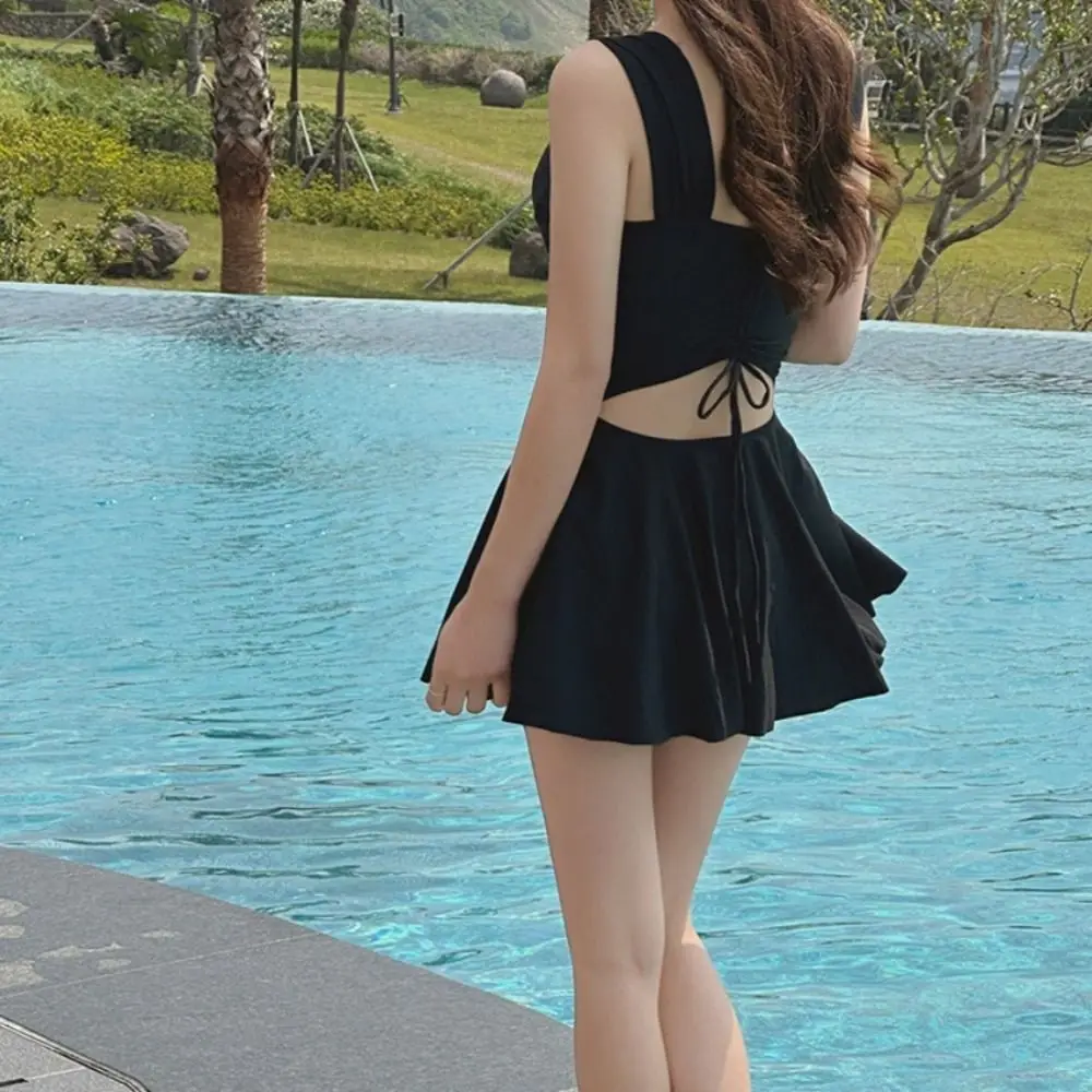 Traje de baño conservador acolchado, soporte de acero, cubierta térmica para el vientre, traje de baño recogido, diseño de Svelte, vestido Bandeau Monokini - imagen 5