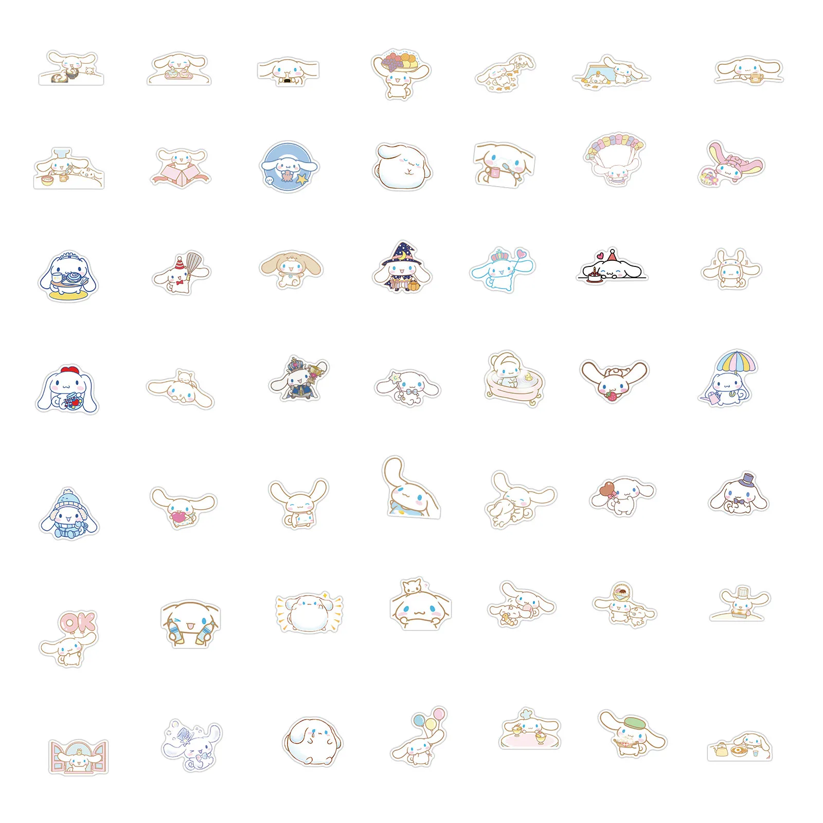 50/100 Uds Sanrio Cinnamoroll pegatinas de dibujos animados impermeable Graffiti teléfono portátil equipaje guitarra cuaderno pegatinas calcomanías juguetes para niños - imagen 4