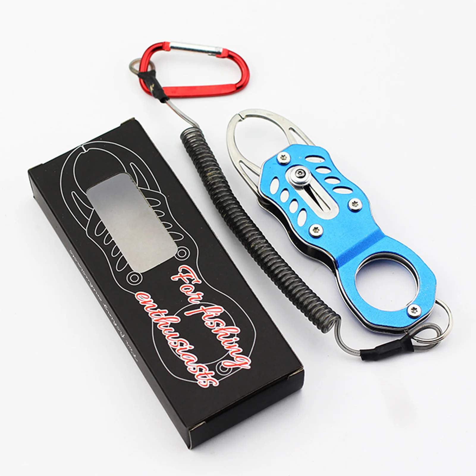 Pinzas de labios de pesca de acero inoxidable, herramientas de pesca de agua salada con cordón para Kayak, accesorios de pesca - imagen 2