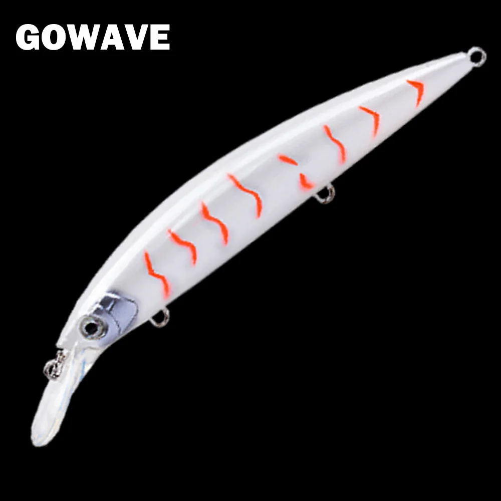 Señuelo de buceo profundo Wahoo Mahi Marlin Trolling Wobbler 110s 13,3 cm 38g cebo de pececillo que se hunde aparejos de pesca de lubina de agua salada