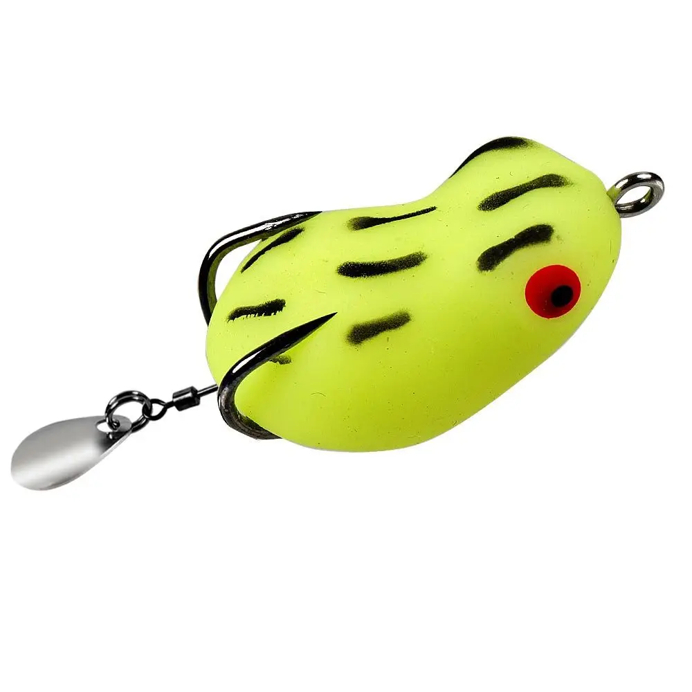 Un señuelo de pesca llamativo brillante diseñado para atraer peces con sus colores vibrantes y su forma realista