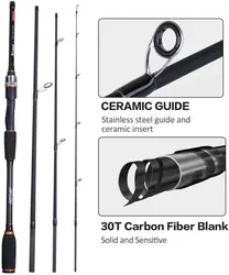 Goture Xceed – Caña telescópica carbono 5-28g, 2.4m
