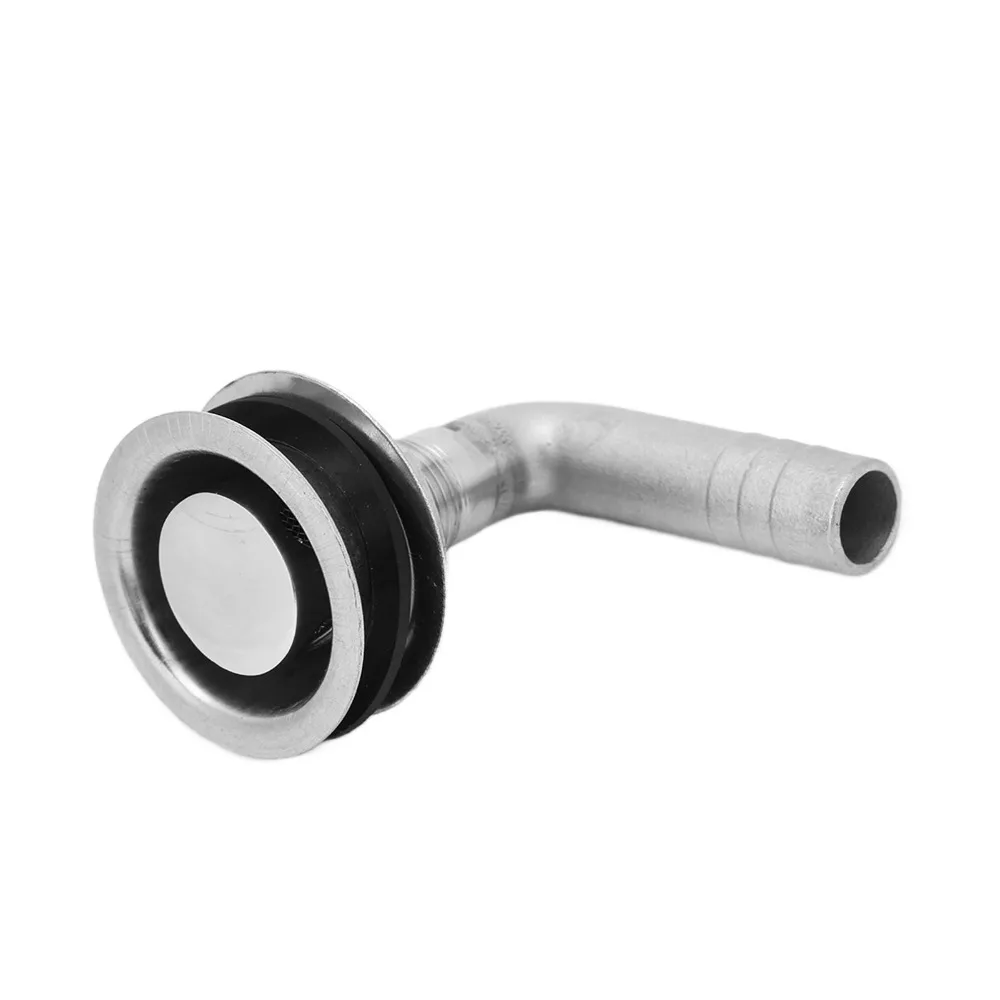 Ventilación de tanque de gasolina para barco de acero inoxidable 316, acabado de pulido de 90 grados a través de ventilación del casco, mangueras de 5/8 pulgadas, instalación de barco de ventilación del tanque de combustible - imagen 5