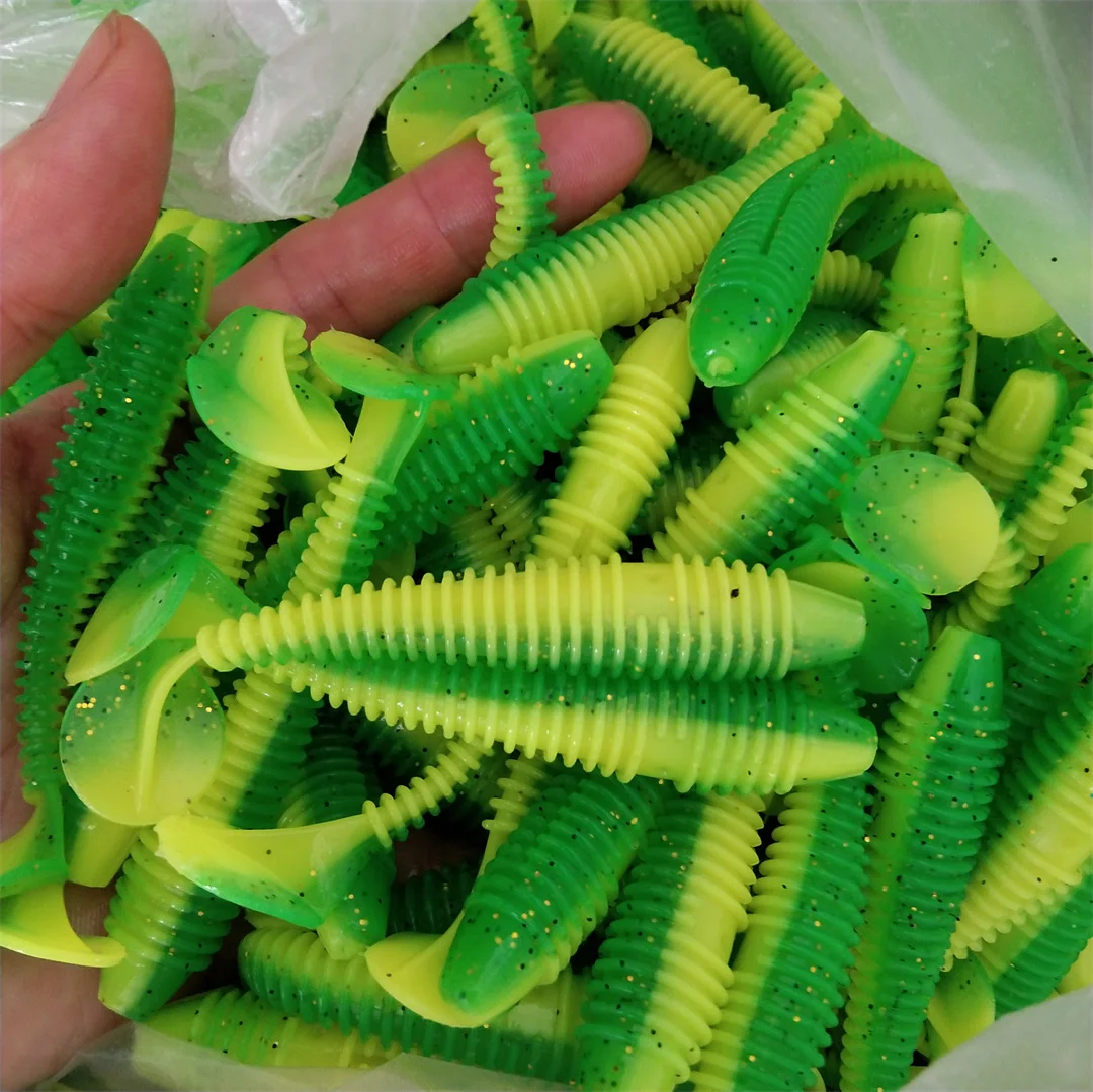 Señuelos blandos de silicona para pesca en el mar, cebos blandos de 15 piezas, 7,5 cm, 3,5g, Pva, Swimbait Artificial, aparejos Wobblers - imagen 4