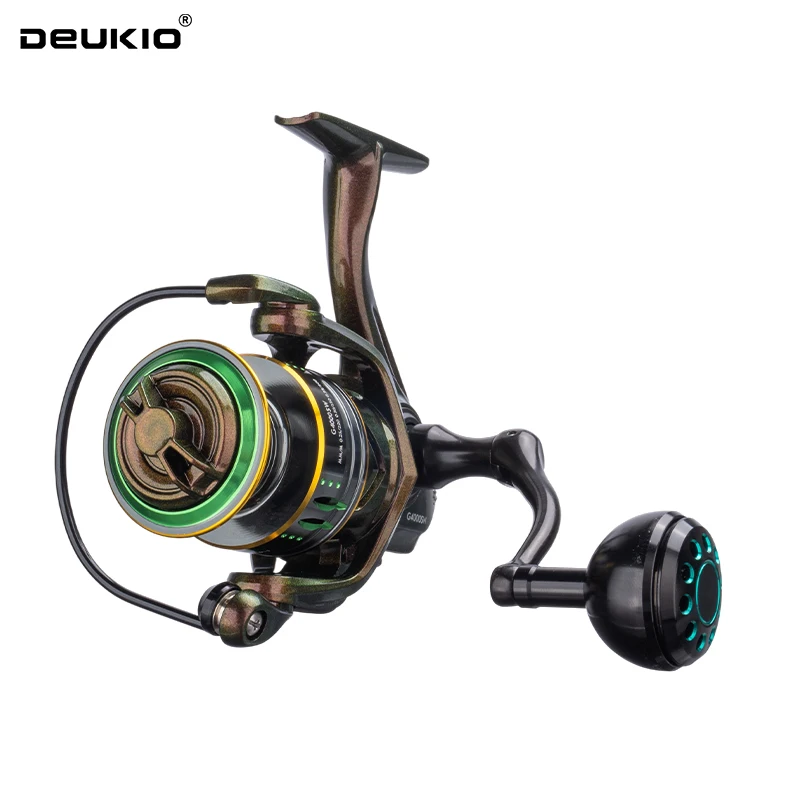 DEUKIO, recién llegado, carrete de pesca giratorio de agua salada 2000-7000 3 + 1BB 5,0: 1, arrastre máximo de 8-15KG, carretes a prueba de agua - imagen 2