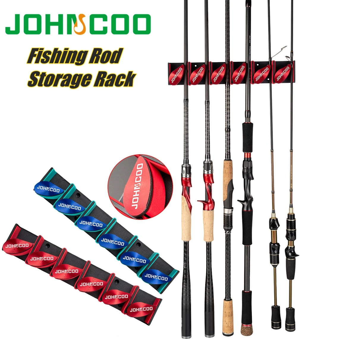 Estante de almacenamiento para caña de pescar, soportes verticales para caña de pescar, herramientas de almacenamiento, 4 colores