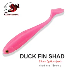 ESFISHING Swimbait Sábalo 85mm – Cebo blando con olor a pato