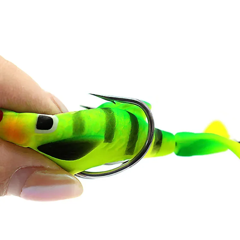 Señuelo de pesca profesional, 7,5 cm, 8,6g, ojos artificiales 3D, cebos giratorios suaves para peces, Wobbler de cola, 1 ud. - imagen 5