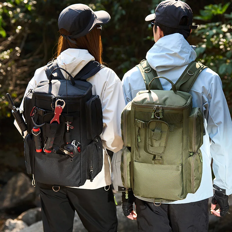 Mochila de Pesca Portacañas con Sistema Molle para Senderismo - imagen 2